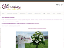 Tablet Screenshot of ceremoniasalternativas.com
